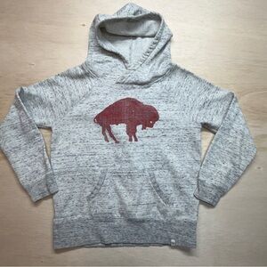 Rare AUTHENTIC New Era '47 BUFFALO BILLS Gray AFL Throwback HOODIE M. Sweatshirt